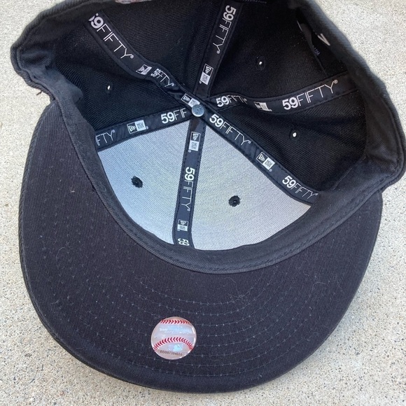 Men's New Era 59Fifty Florida Marlines Fitted Cap 7 MLB Baseball VTG Logo East - Picture 5 of 11